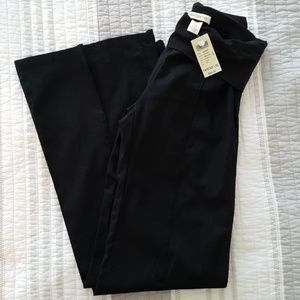 Knit Foldover Linen Pants